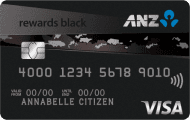 Image of ANZ Rewards Black credit card
